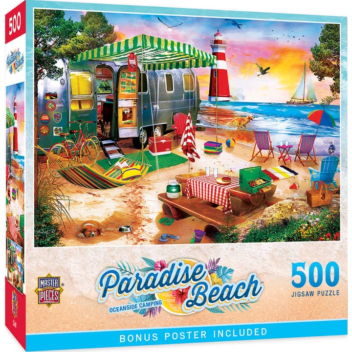 Paradise Beach - Camping en bord de mer Puzzle de 500 pièces pour la vente par Masterpieces Puzzles