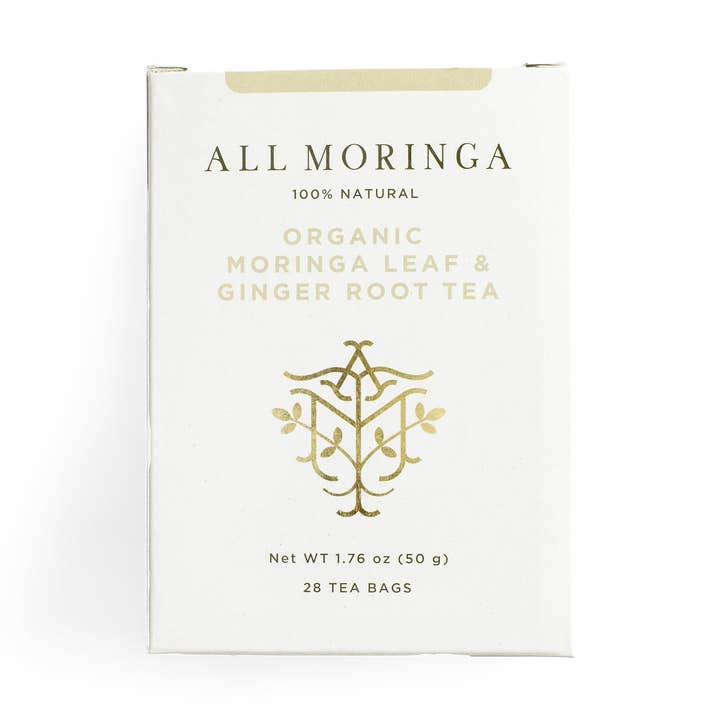 Premium Organic Moringa and Ginger superherbal Tea, 28 Tea Bags, Caffeine-Free for wholesale by All Moringa