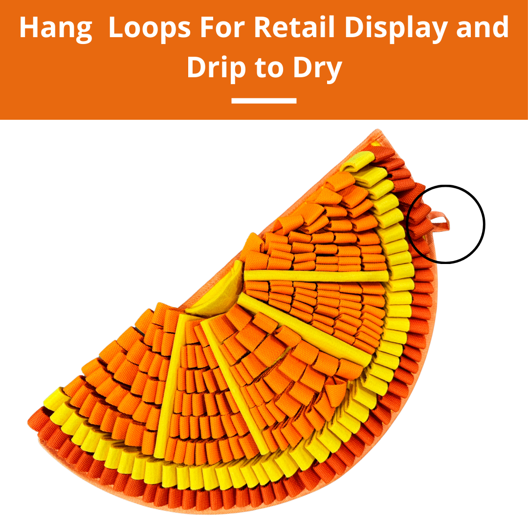 PawzNDogz – wholesale Pet food mat – Dog – Tangy Orange™ Snuffle Mat | Challenge Level 25