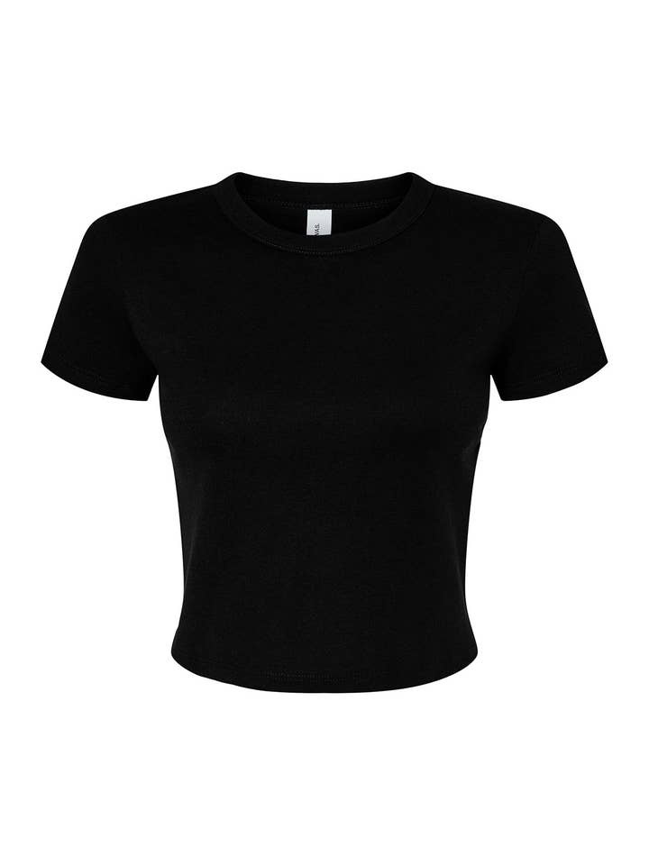 Total Apparel - Wholesale T-Shirt - Women's - Bella Canvas Ladies' Micro Ribbed Baby Tee | Cropped | 101013