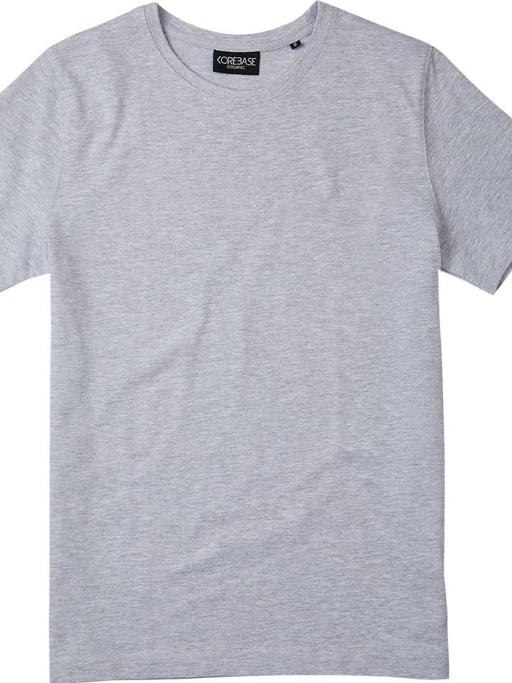Premium T-shirt - ekologisk bomull - gråmelerad för wholesale av COREBASE