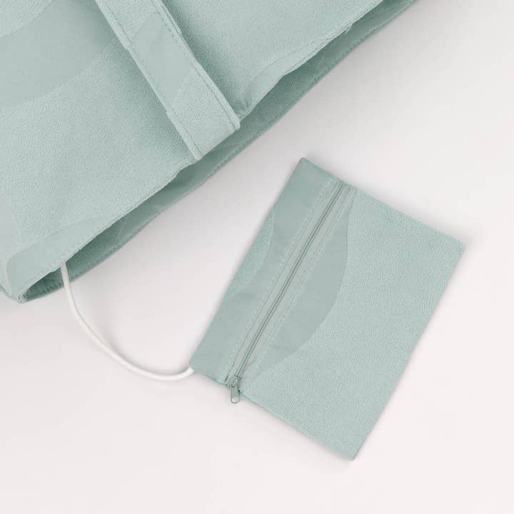 Flamingueo - Wholesale Beach Accessories - Aquamarine wavy travel bag with interior pocket4