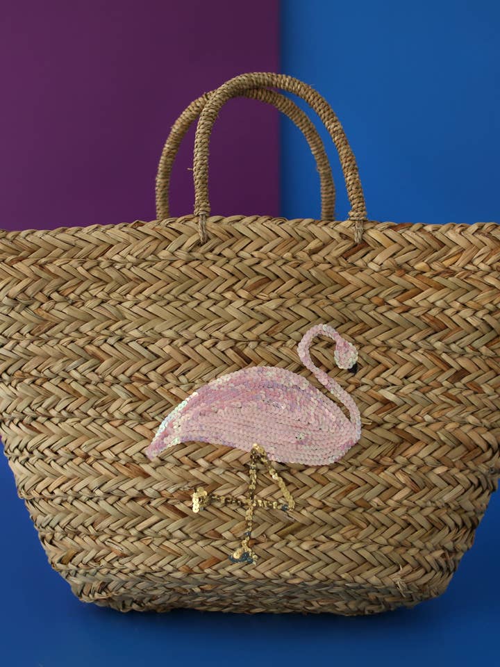 Bucket Strandtasch-Flamingo für den Großhandel von Bits and pieces to go