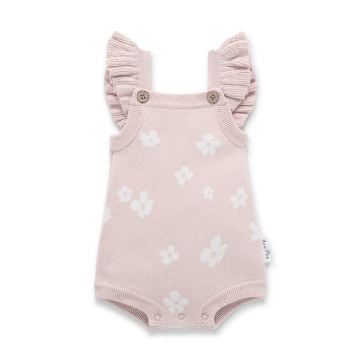 Blomvolangstickad romper för wholesale av Aster & Oak