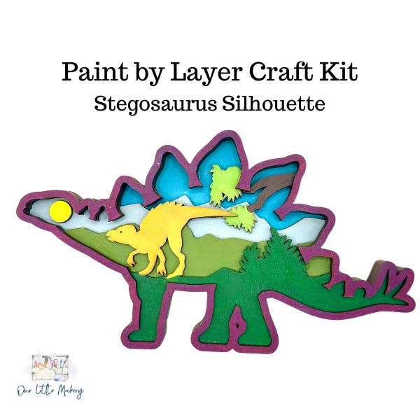 Kit Silhouette de Stégosaure pour la vente par Our Little Makery