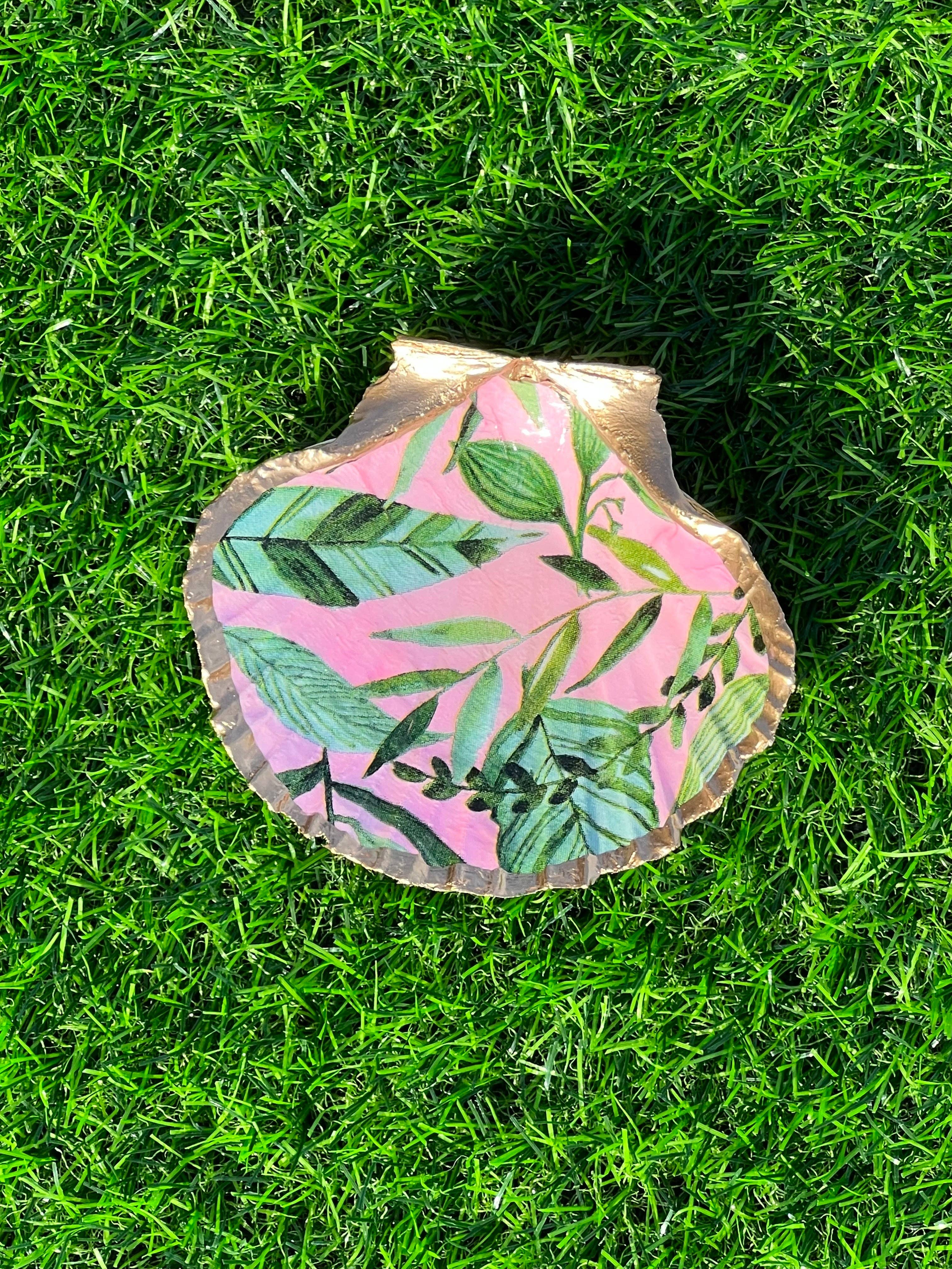 DogFish Design 13 - Wholesale Jewelry Dish - Aruba Palms Trinket Shell2