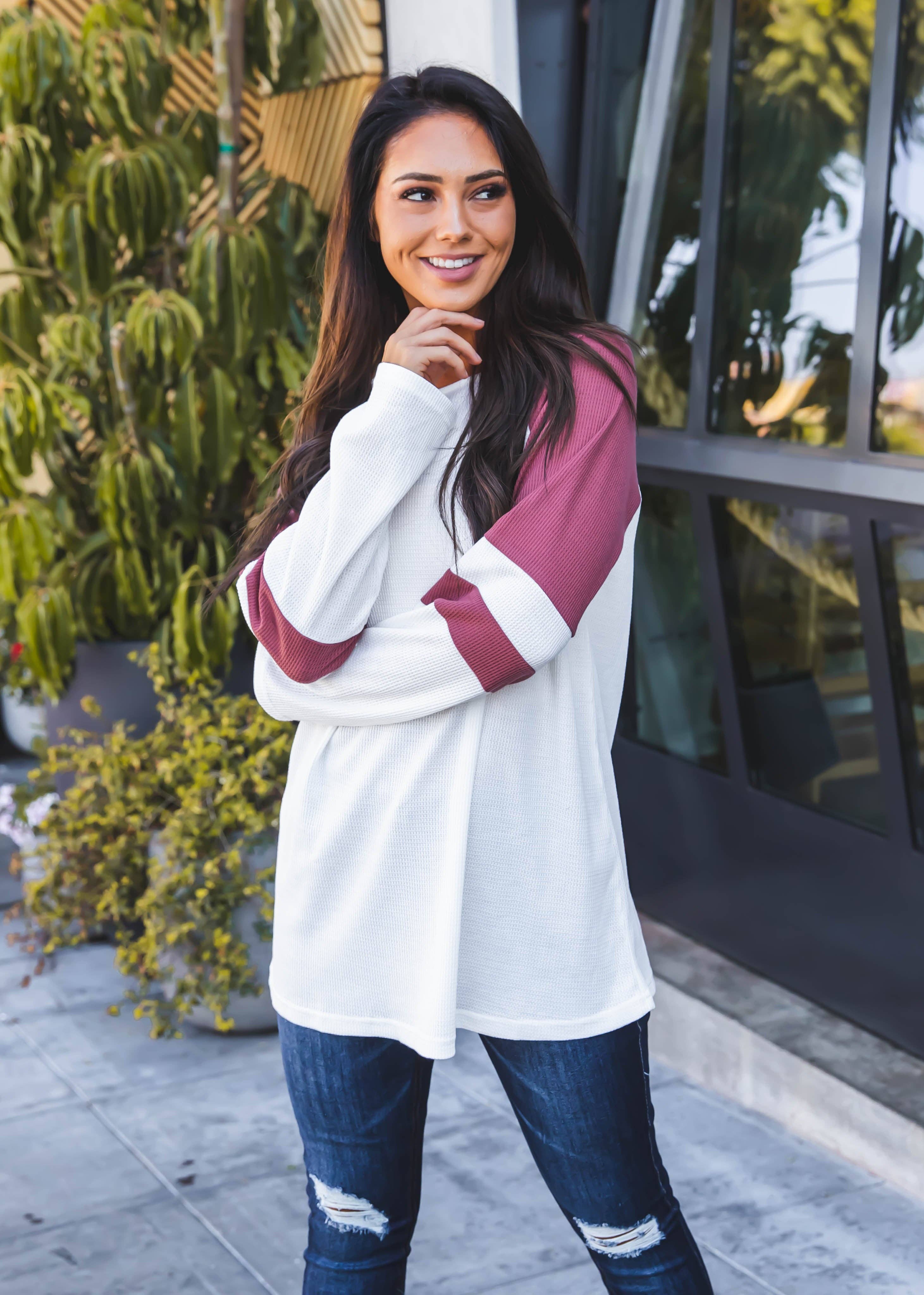 Tickled Teal – Engroshandel Tunika - Dame – Colorblock ærmet raglan Alexa Top9