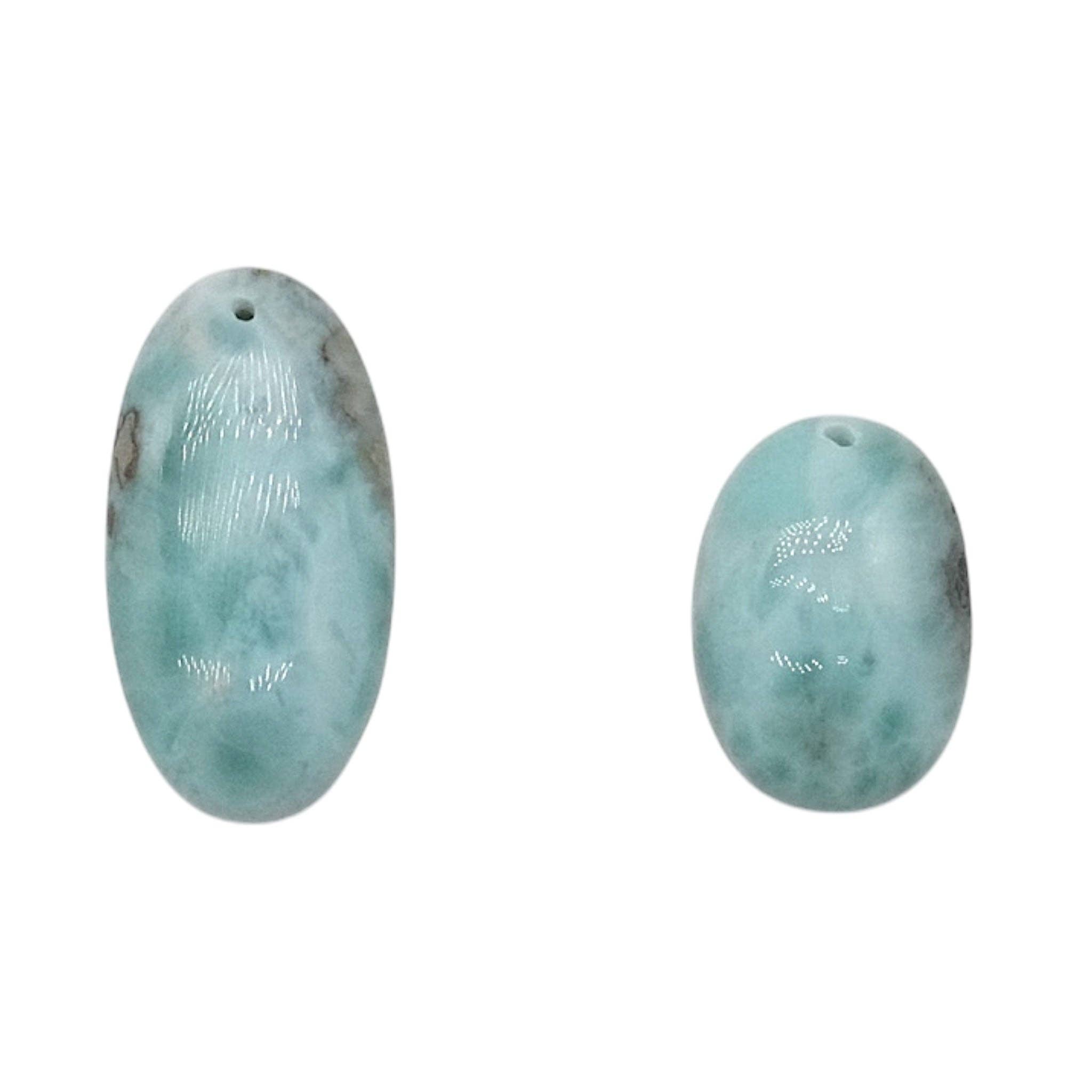 Foliesbijoux - Wholesale Individual Charm/Pendant - Larimar Pendant from the Dominican Republic (random shape) (bail not included)0