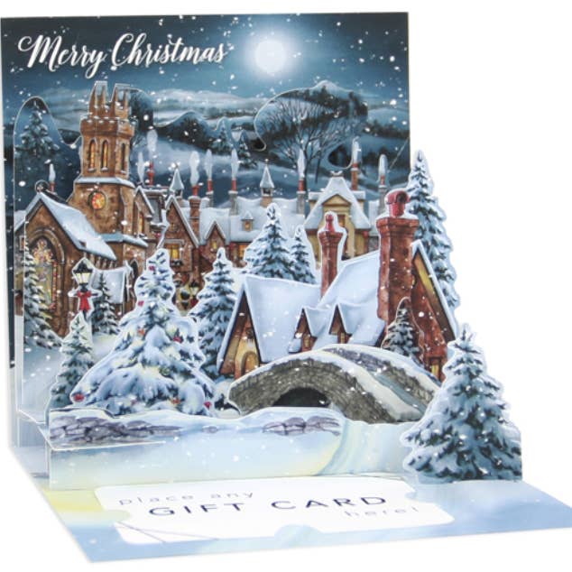 Up With Paper - Wholesale Christmas Card - Midnight Tree Gift Card Holder