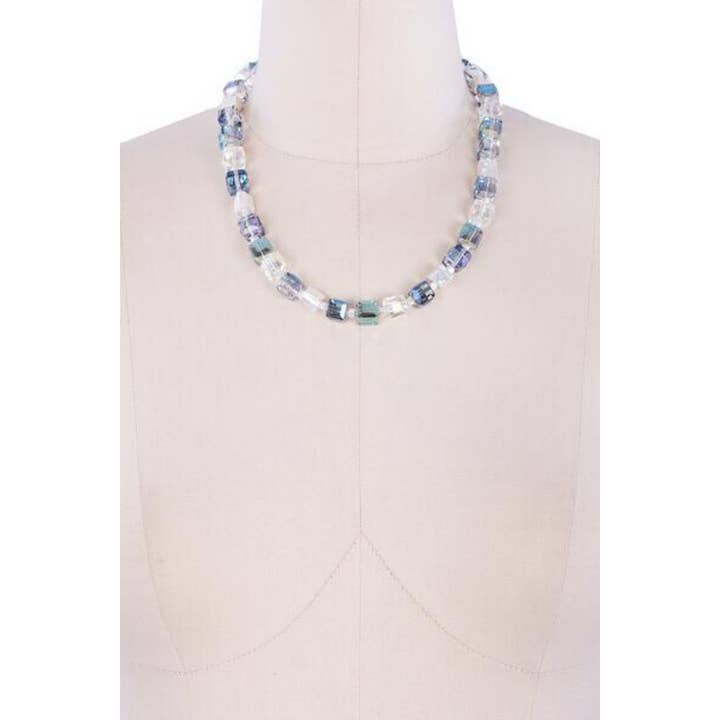 SAACHI - Wholesale Beaded/Pearl Necklace - Classy Faceted Bead and Stone Necklace