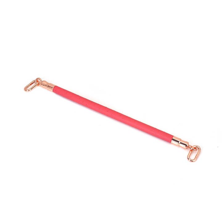 Liebe Seele – Großhandel Sexspielzeug – Angel's Kiss Spreizstange aus Leder mit 2 Karabinern, Rosa