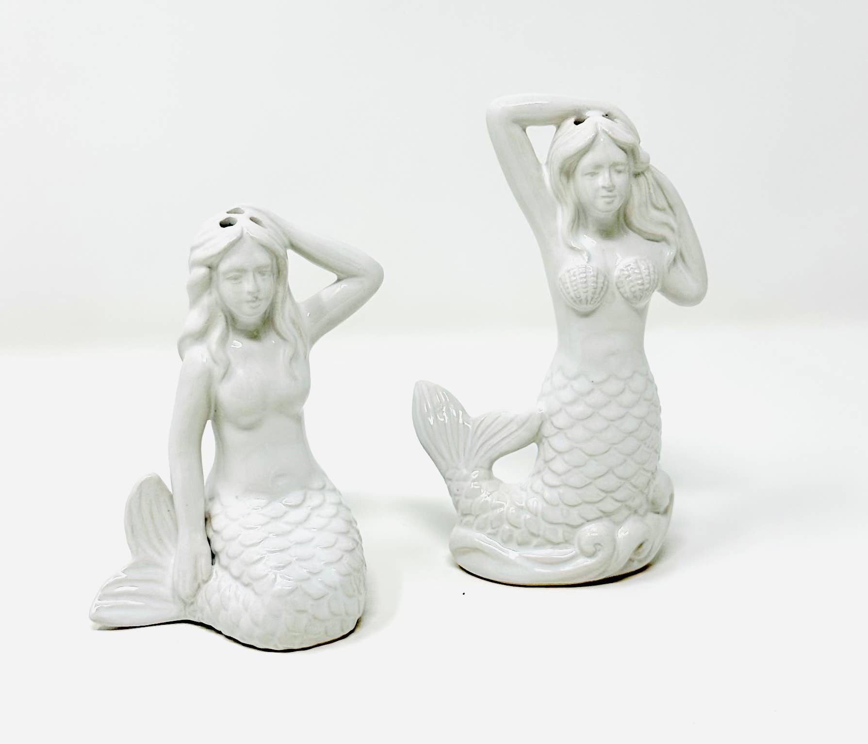 Drew Derose Design - Wholesale Salt & Pepper Shaker Set - Mermaid Salt & Pepper Shaker Set – Coastal Table Décor