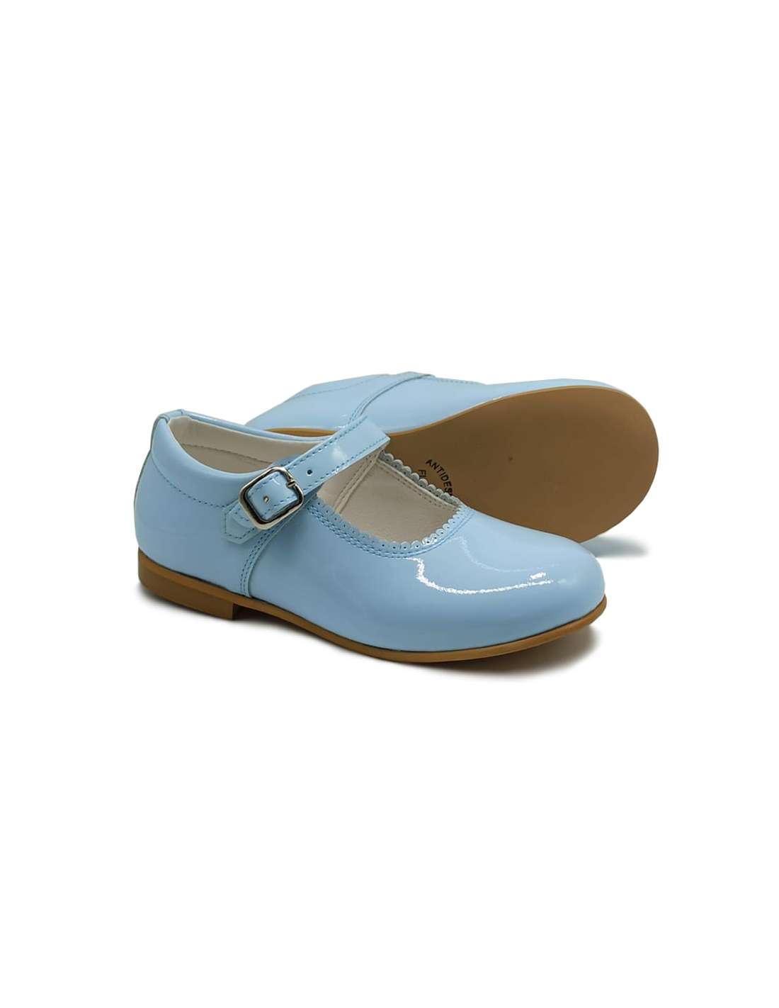 Blank Mary Jane Patent Leather (Mercedita) Light Blue for wholesale on Faire1