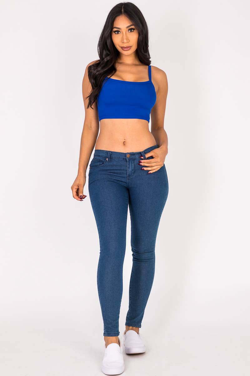 CAPELLA APPAREL - Wholesale Camisole - Women's - Ribbed Knit Cami Crop Top6