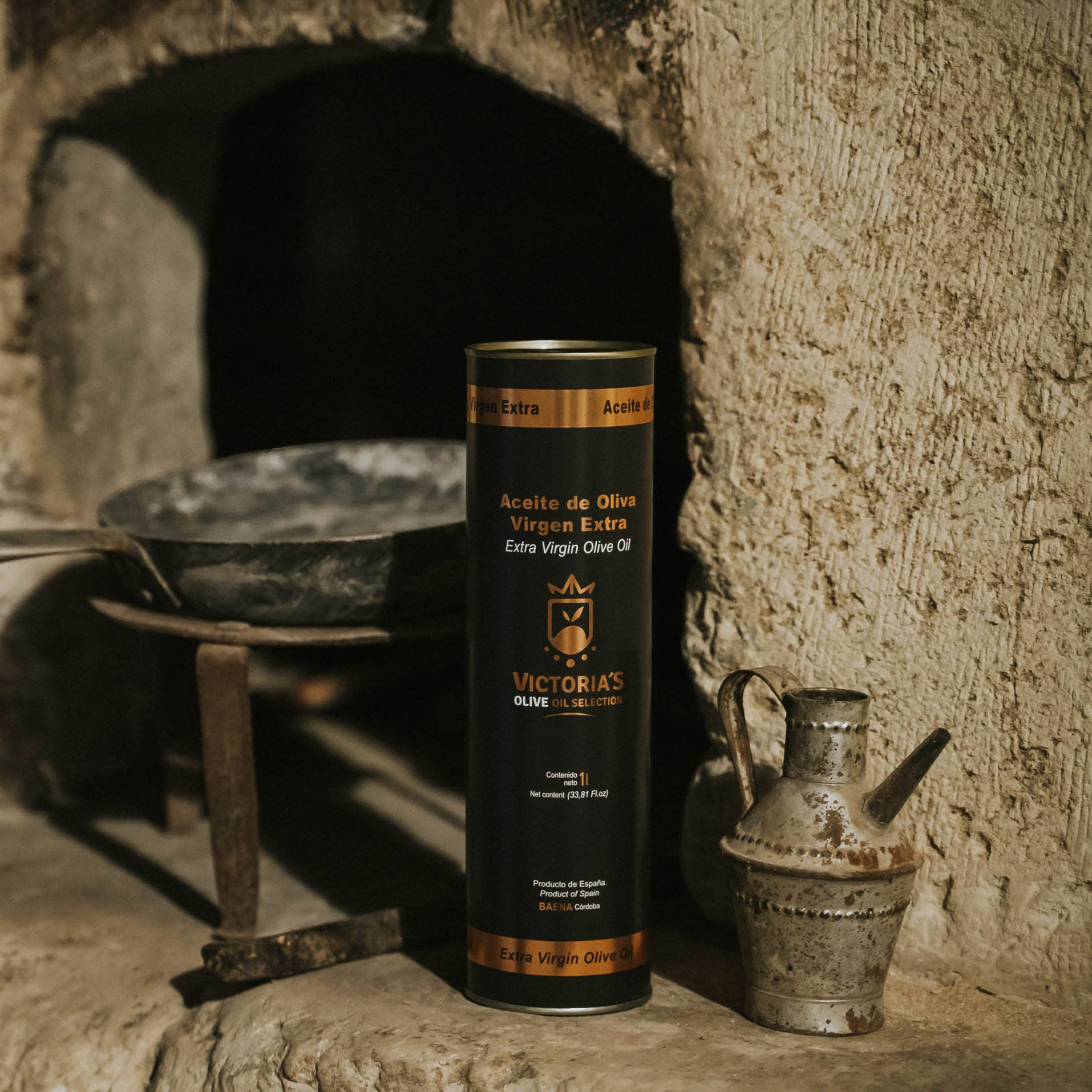 Victoria Oil Selection S.L. - Wholesale Olive Oil - 1 L Can of Gourmet Extra Virgin Olive Oil6