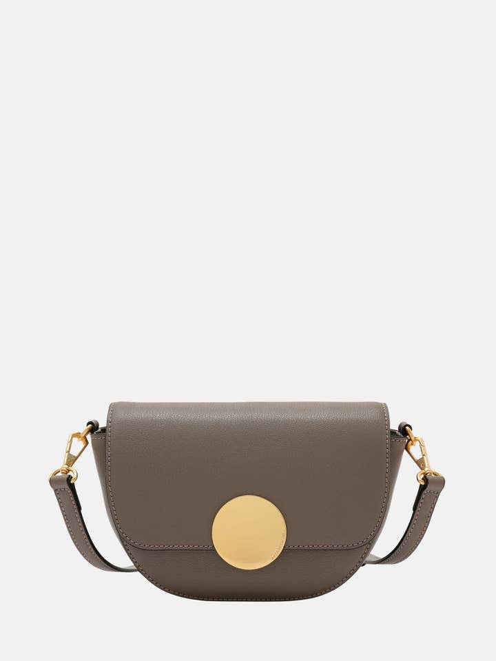Oryany - Lottie Saddle Crossbody Small Handbags - Grey / One size for wholesale by Future Brands Group