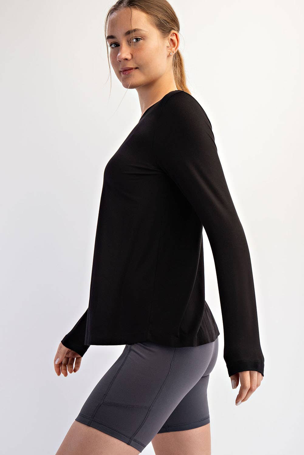 Rae Mode - Wholesale Lounge Top - Women's - VISCOSE MODAL LONG SLEEVE TOP2