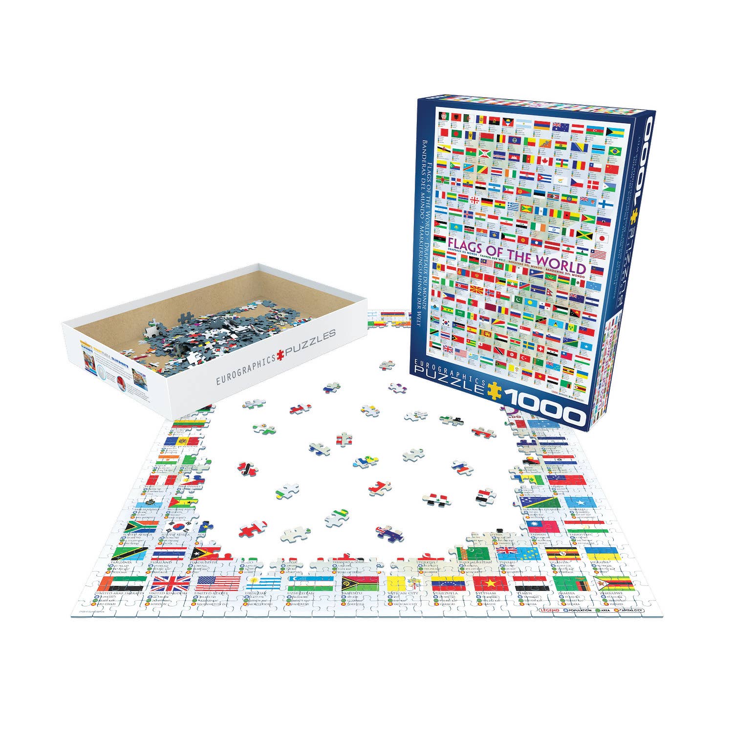 Eurographics Puzzles USA - Wholesale Puzzle - Adult - Flags of the World2