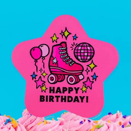 Skate Cake Topper - 5in for wholesale by Funbuild MFG