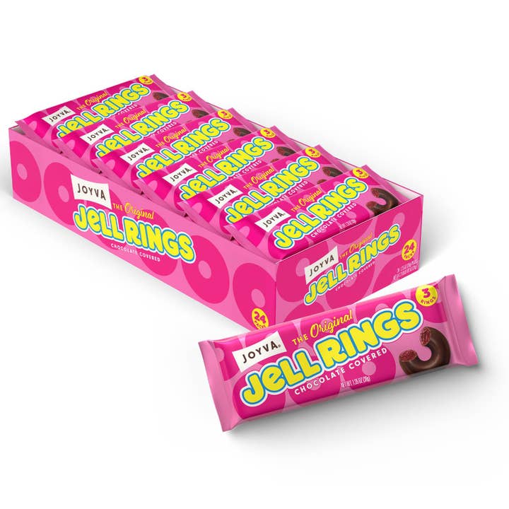 Joyva Jell Rings 24 Count 3 pack for wholesale by Long Island Candy Factory