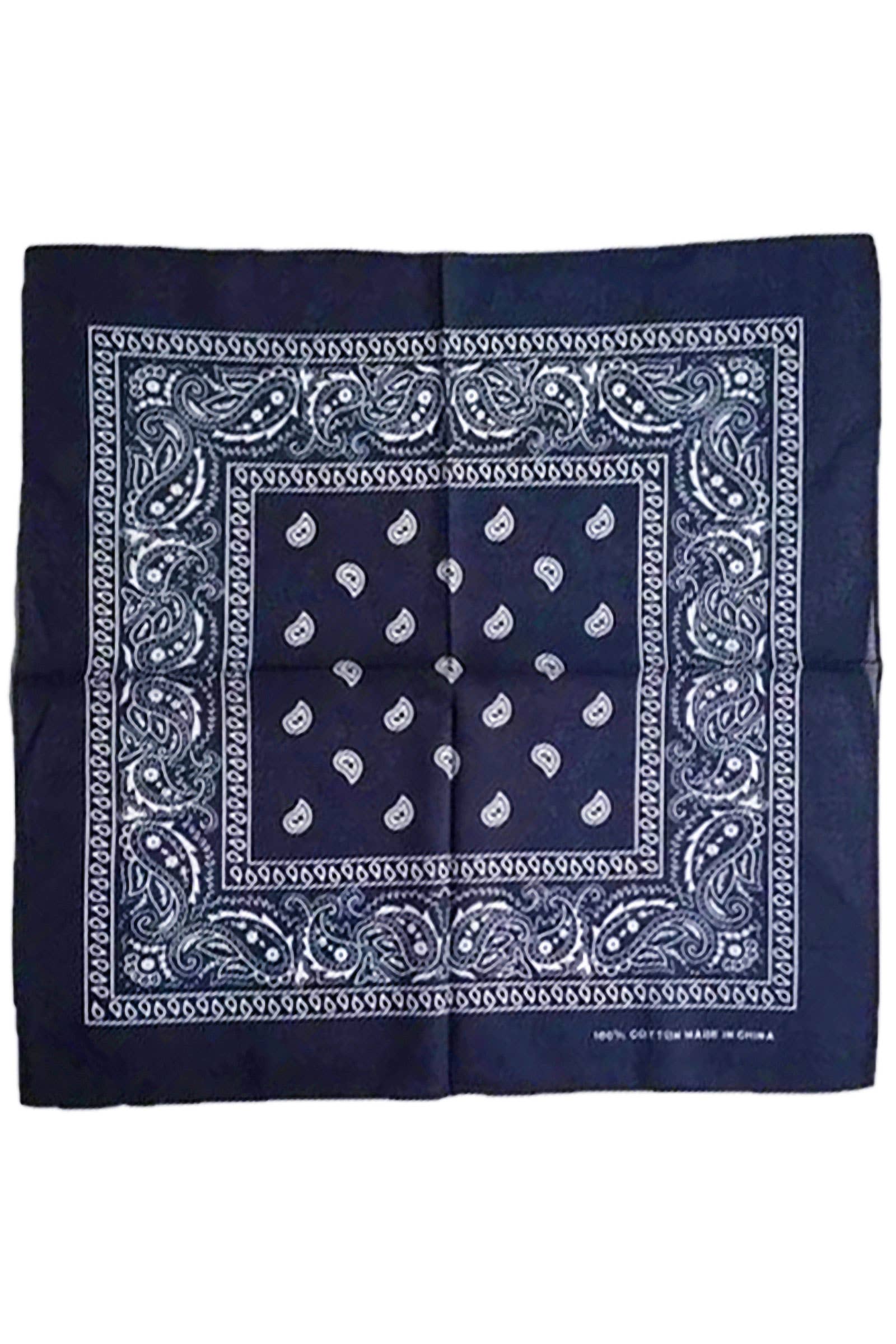 Cap Zone – Engroshandel Bandana - Dame – Klassisk firkantet bandana i bomuld med paisleyprint15