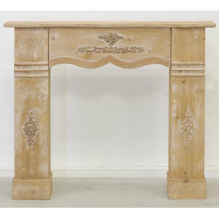 Aubry Gaspard - Wholesale Fireplace Screen - Natural pine fireplace mantel1