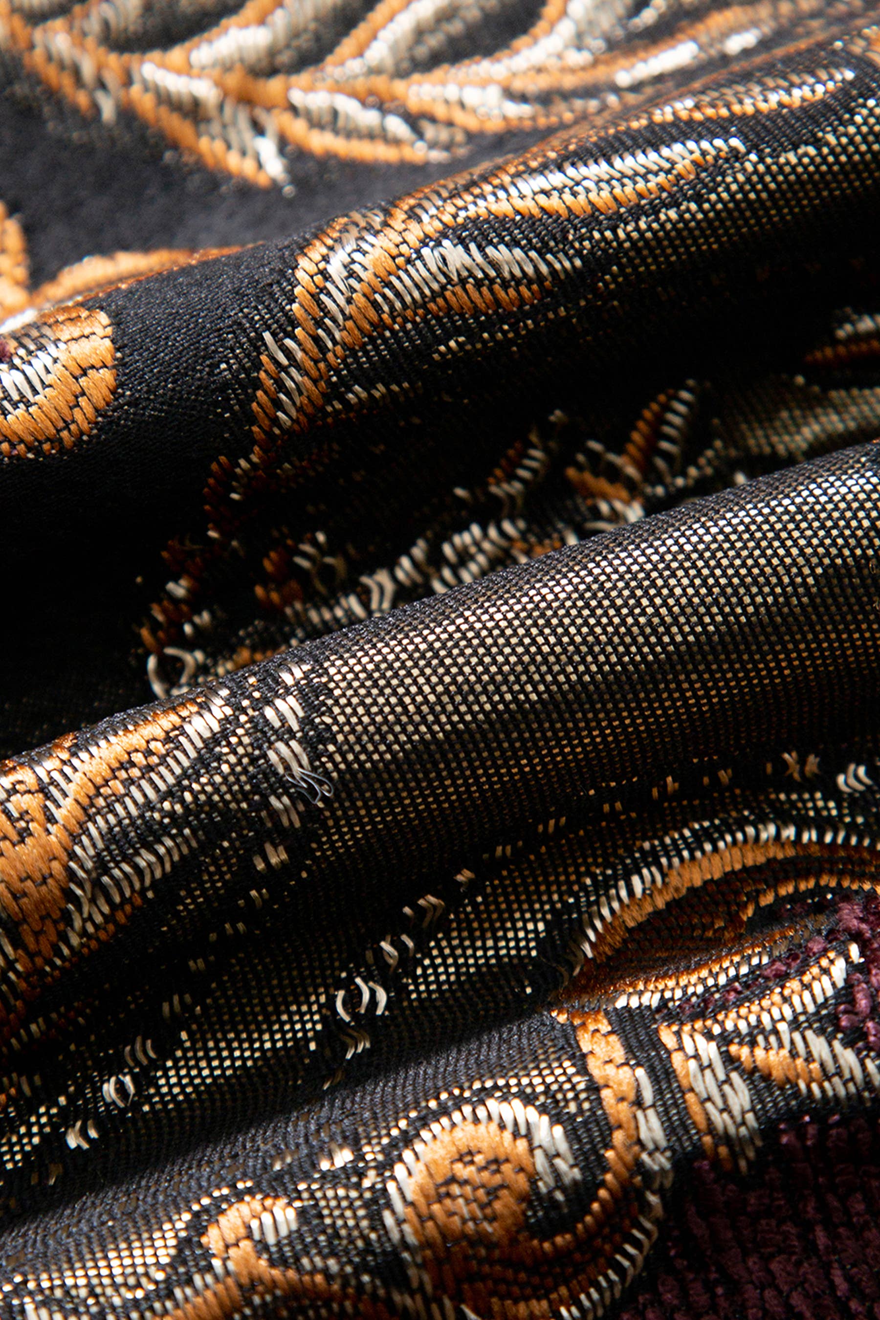 Color as pictures CT177Y Luxury Embroidered Beaded Jacquard Vintage Long Coat for wholesale on Faire13