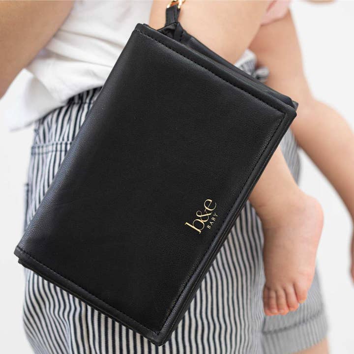 Ben & Ellie Baby – wholesale Nappy bag – Baby – Nappy Change Clutch & Wipes Case Set - The Original with Sienna Blue
