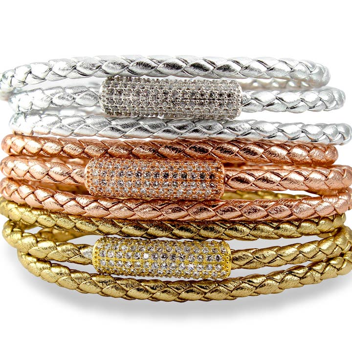 Pulseira Sobe Bar Triple Wrap - Clique para ver as opções de cores por atacado de Liza Schwartz Jewelry