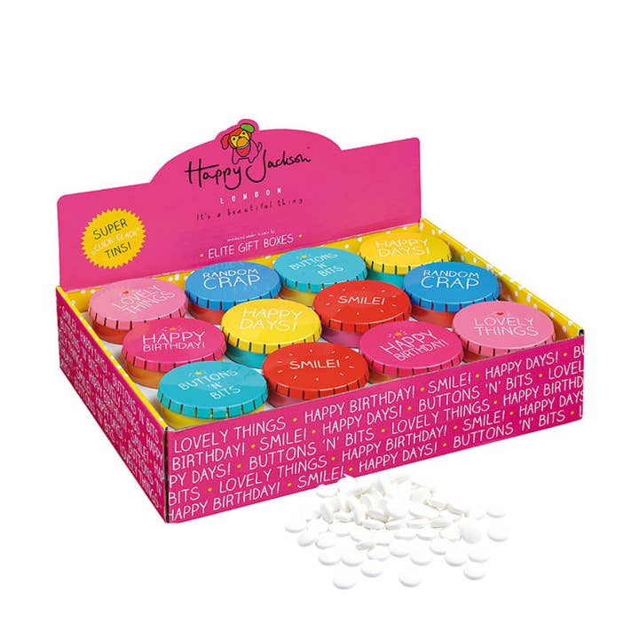 Tin Treats – wholesale Decorative box – Happy Jackson - Click Clack Tin / Mini Mints (36)0