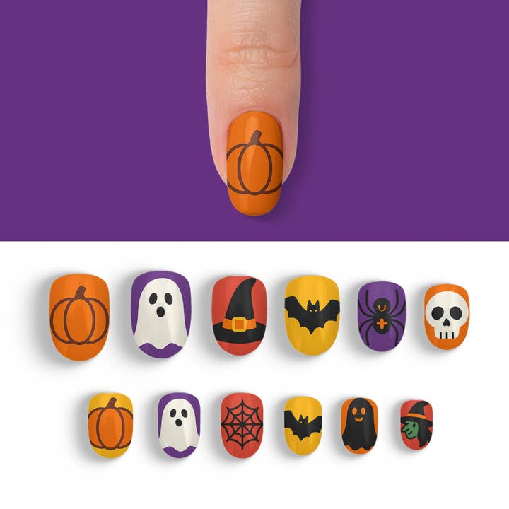FYNE BODY - Wholesale Press-on/fake nails - Candy Corn Cuties Multicolor Halloween Press-On Nails65