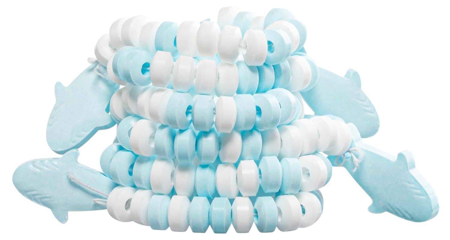 Think Distributors - Wholesale Hard Candy - 50 Shark Candy Bracelets Individually Wrapped2