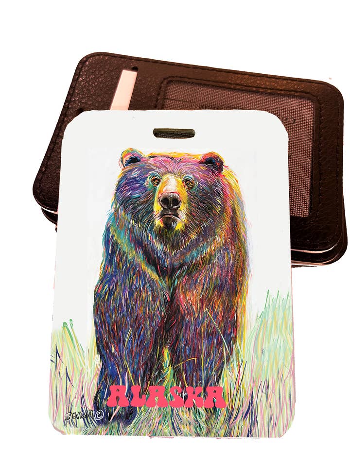 UGH BEAR Luggage Tag for wholesale by Sevigny Studio