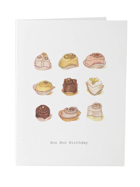 Bon Bon Birthday Card for wholesale by TokyoMilk Cards and Totes