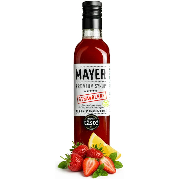 Sirop de Fraise Premium Mayer Hongrois pour la vente par Mayer Premium Syrup
