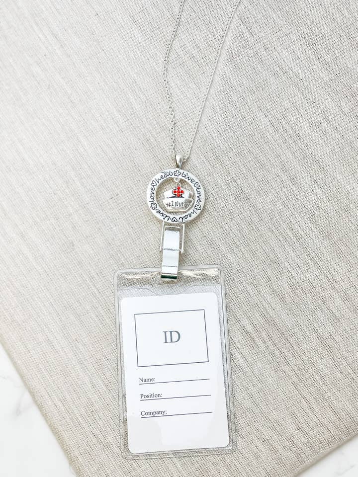Rhinestone ID Lanyard - Nurse for wholesale by Prep Obsessed Wholesale