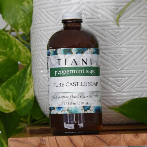 Castile Soap: Peppermint Sage for wholesale by Tiani Body Care