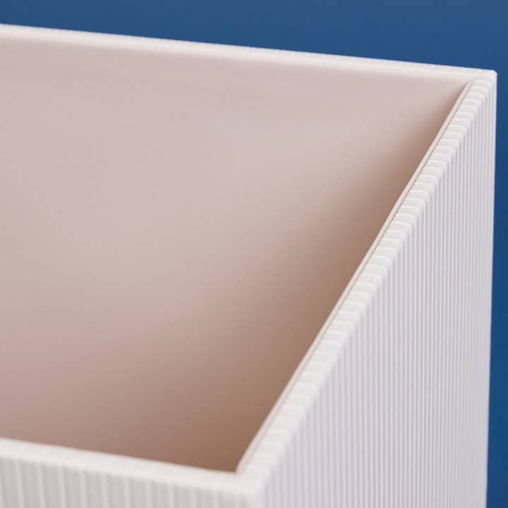 Straighten Up Home - Wholesale Storage Bin - Fluted Cube Bin (2x Pack)