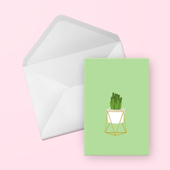Carte de vœux pour cactus et plantes succulentes pour la vente par Evesdrop Designs