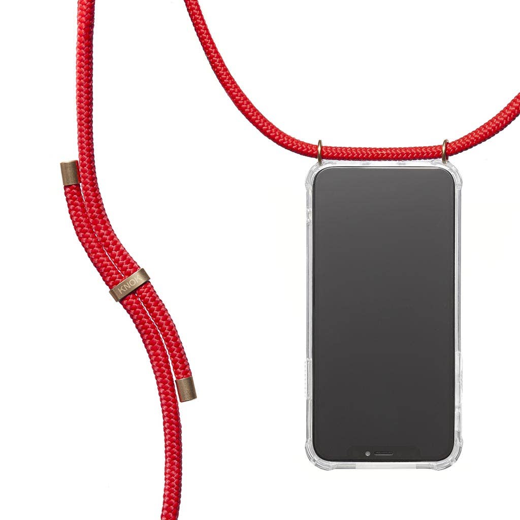 KNOK – wholesale Rem till telefonfodral – KNOK crossbody-telefonfodral (röd)1