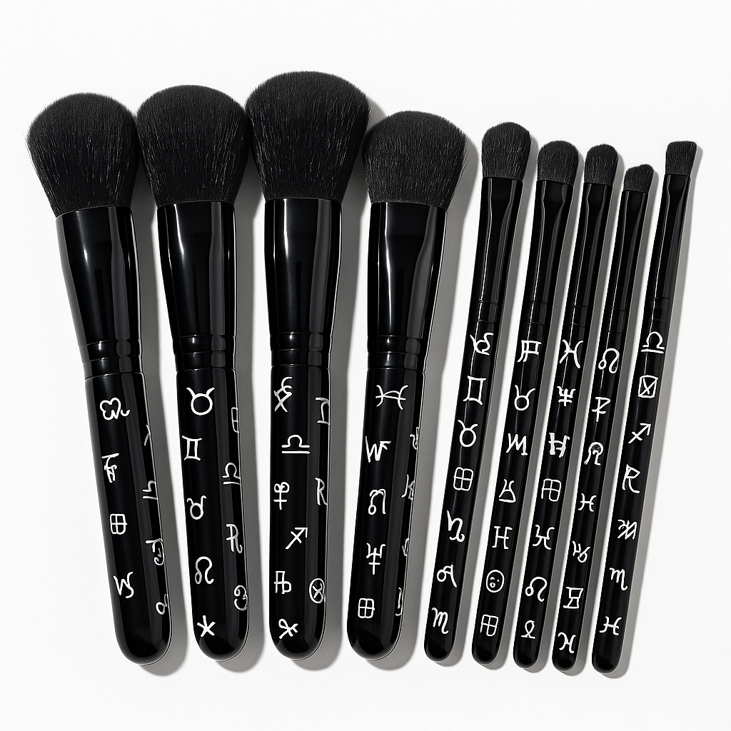 The Bling Barn - Wholesale Makeup Brush Set - Western Glam 10-Piece Makeup Brush Collection0