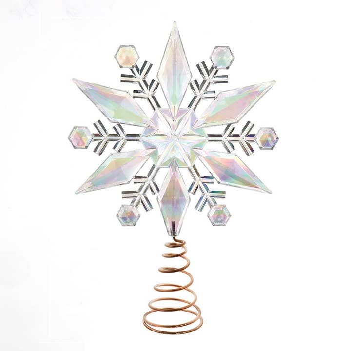 Kurt S. Adler, Inc. - Wholesale Tree Topper - 12.75“ Iridescent Snowflake Treetop