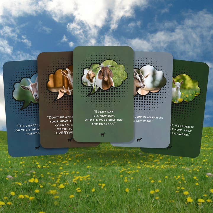 Ibiza Tarot USA - Wholesale Stationery/notecard set - Inspirational Quotes from Goats - Inspirational cards3