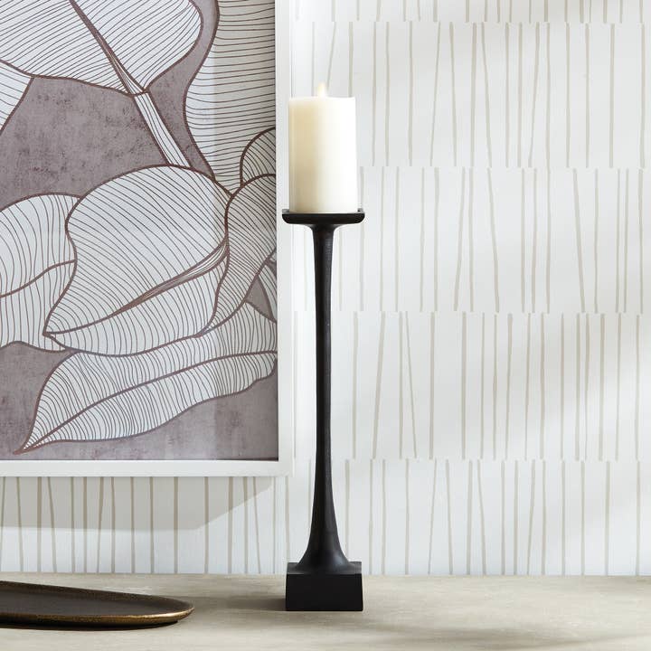 Napa Home & Garden - Wholesale Candle Holder - Milton Candle Stand Tall, Black