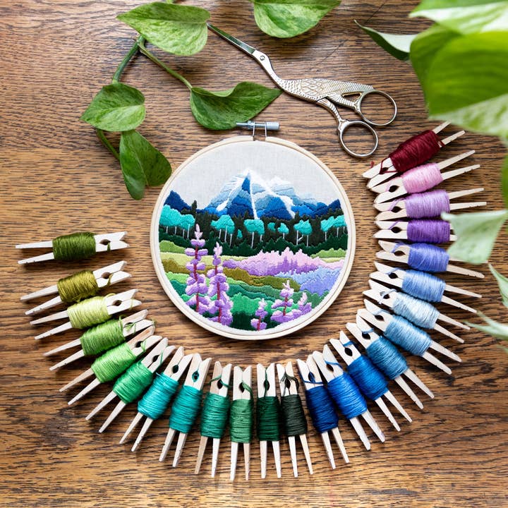 Angiels Art - Wholesale Embroidery/Cross Stitch Supplies - Mount Robson DIY Embroidery Kit1