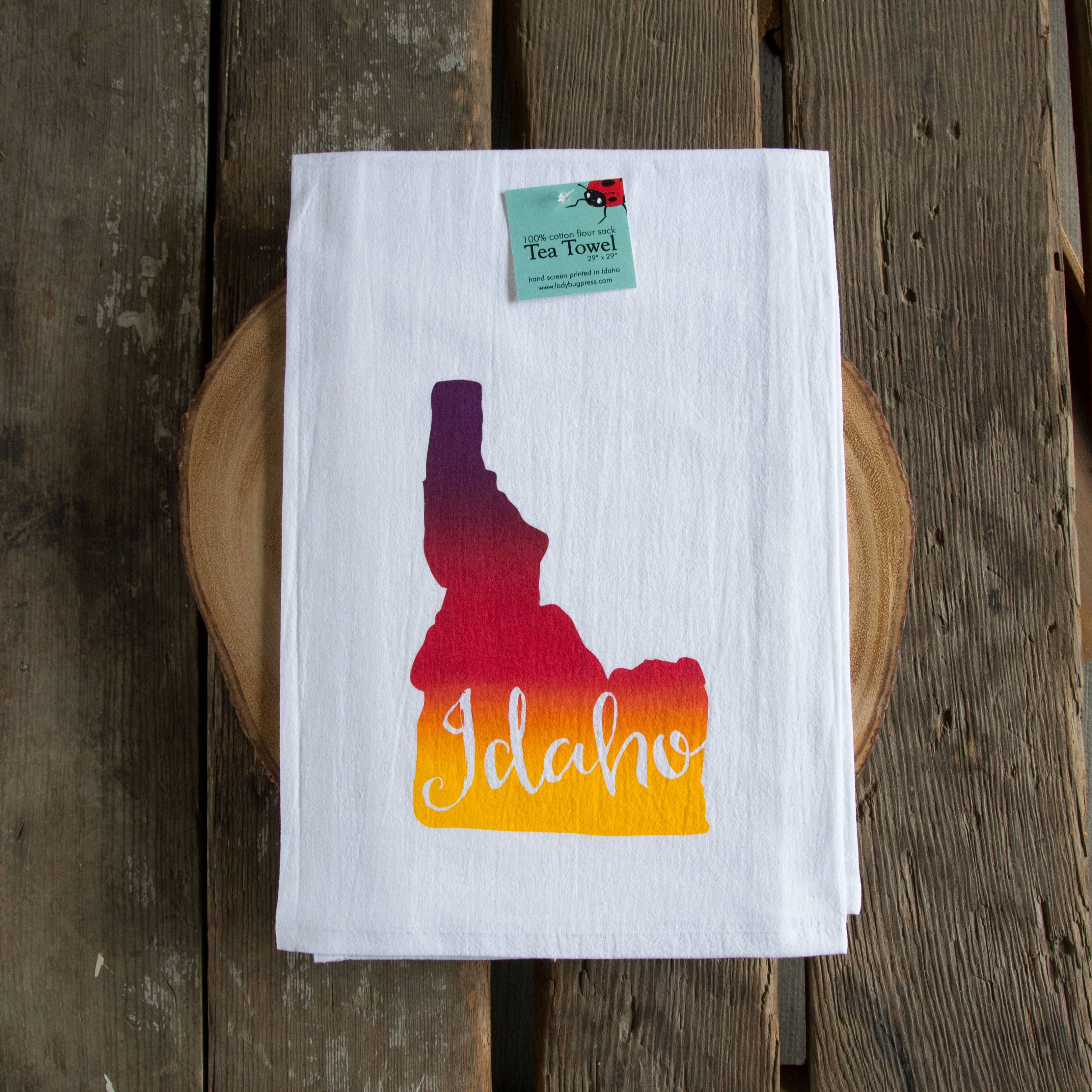 Ladybug Press - Vente Torchons - Torchon Sérigraphié Idaho9