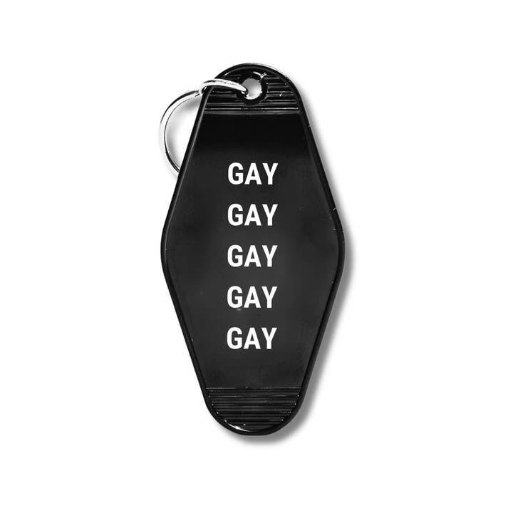 GetBullish – Engroshandel Nøglering - Dame – GAY GAY GAY GAY GAY Motel nøglering - PRIDE LGBTQ retro1