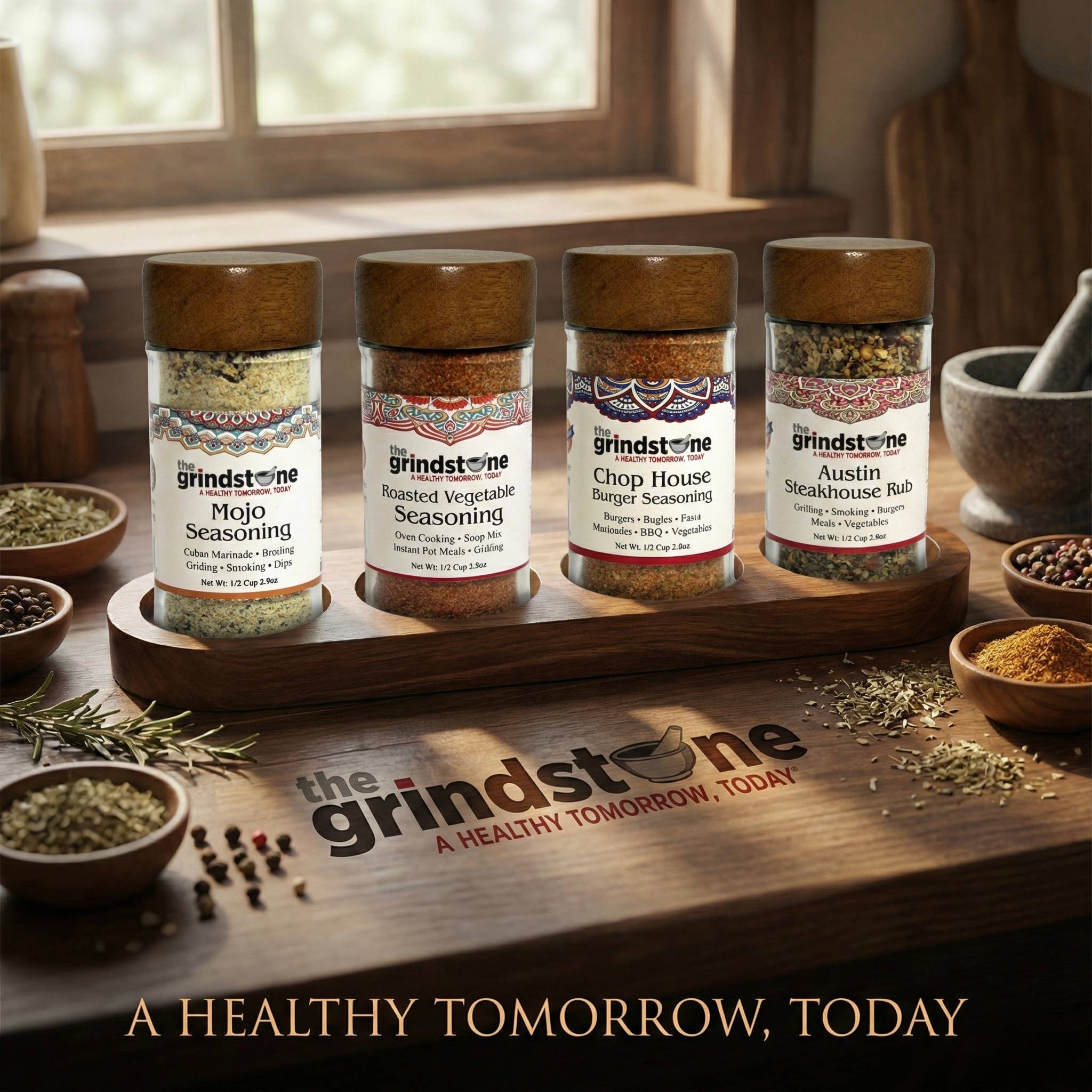 ALETA FARMS - Wholesale Jar - Spice Jar with Sifter, Round Glass, Bamboo lid, 120 ml (4oz)11