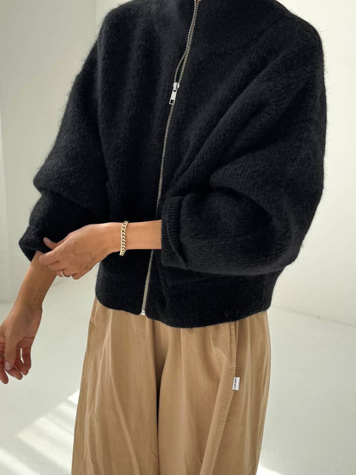 Le Bon Shoppe - Wholesale Jacket - Women's - Alpaca Zip Front Jacket - (2XS/S - 2M/L)2