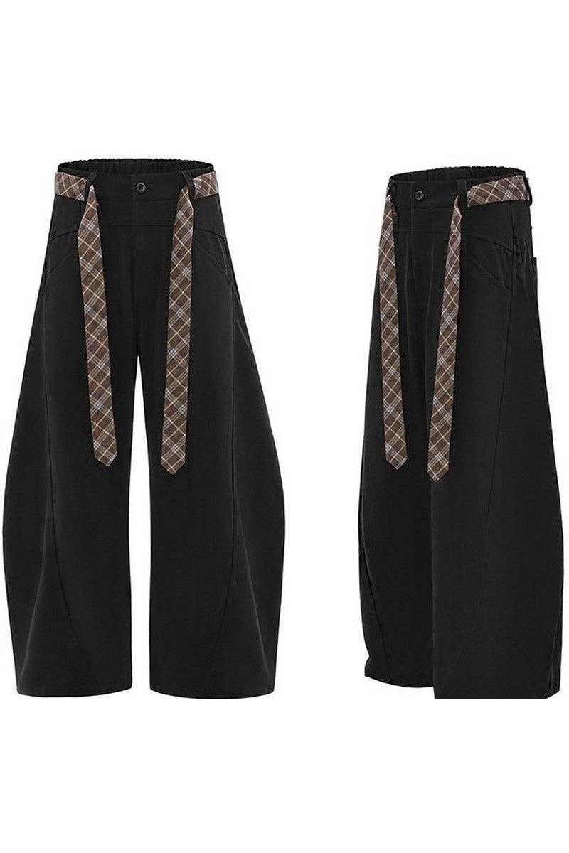 Black Two-Tone Blade Dress Pants for wholesale on Faire2